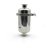 LEFTART Filtro in Linea Corto, for conduttura da 51 mm x 2" Tri Clamp in Acciaio Inox SUS 304 Accessori for la Produzione di Birra Fatta in casa(10 Mesh)