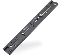 LEFTFOTO Arca Swiss - Guida di scorrimento a coda di rondine da 300 mm, piastra a sgancio rapido con foro di posizionamento per ARRI, con più fori filettati da 1/4 "3/8" e scarpa fredda, per
