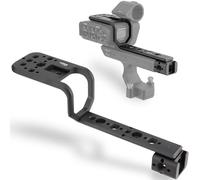 Leftfoto Maniglia di estensione Rig compatibile con unità di maniglia XLR per fotocamera Sony FX3 FX30, staffa di estensione impugnatura con cold shoe, NATO e filettatura 1/4"-20 e 3/8"-16