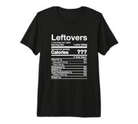 Leftovers Nutrition Divertente Ringraziamento Costume Scuro Maglietta Premium