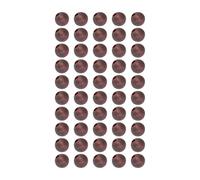 Leftwei 50 Perline per Pesca Alla Carpa, Perline per Rig da Pesca in Silicone Morbido da 6 Mm con Foro per la Protezione della Lenza, Ideali per la Notte e le Acque Profonde (BROWN)