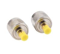 Leftwei Adattatore Coassiale da 2 Pezzi con Connettore RF Tipo N Maschio a SMA Femmina con Rame Placcato Oro, Ideale per Applicazioni con Ampia Larghezza di Banda di Frequenza