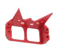 Leftwei Armatura di Protezione Servo Sterzo in Lega di Alluminio per 1/10 RC Crawler Capra RR10 Wraith Copertura Protettiva di Aggiornamento Fai-da-te (rosso)