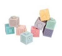 Leftwei Blocchi Colorati Impilabili Morbidi da 9 Pezzi per Bambini - Giocattolo Educativo Comprimibile, Perfetto per Sviluppare abilità e Coinvolgere i Bambini, Realizzato in PVC