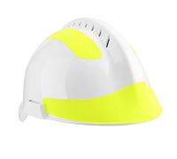 Leftwei Casco di Salvataggio, Elmetto Protettivo Professionale, Casco di Sicurezza Anti-radiazioni di Calore Anti-impatto con Bande Riflettenti e Circonferenza della Testa Regolabile 53-63 Cm,