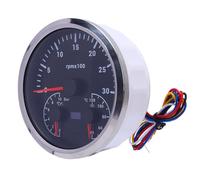 Leftwei Contagiri Elettrico 3 in 1, Manometro Olio, Manometro Temperatura Acqua da 0 a 3000 Giri/min da 0 a 10 Bar 40 120 con Retroilluminazione a 7 Colori, Ideale per, Camion, Trattore, Auto,