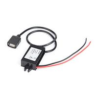 Leftwei Convertitore USB DC DC da 12 V A 5 V 3 A, Modulo di Alimentazione, Modulo di Alimentazione per Auto con Protezione da Sovracorrente e Sovratensione, Ideale per GPS per Auto, MP3, MP4, DVD e