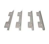 Leftwei Coperture per Fornelli, 1 Paio di Riempitivi per Fornelli Laterali in Acciaio Inossidabile, Kit di Finiture Gamma Argento, Lunghezza Retrattile 13,8-27,6 Pollici, Protezione Termica tra Piano