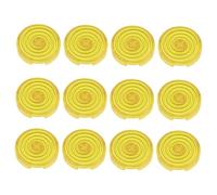 Leftwei Copripulsante in ABS Satinato Stampato a Iniezione da 20,2 Mm per Interruttori Kailh Cherry TTC Akko Glorious, 12 Pezzi di Protezione per Pulsanti per Tastiere (YELLOW)