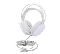 Leftwei Cuffie da Gioco Sopra L'orecchio Cablate Regolabili con Illuminazione Arcobaleno RGB per PC Laptop Driver da 50 Mm Design Confortevole (WHITE)