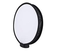Leftwei Diffusore Softbox Flash da 40 Cm per, Materiale in Nylon Resistente, Design Portatile per Fotografi, Colore Bianco e