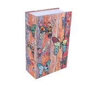 Leftwei Diversion Book Safe, Dictionary Book Secret Box Hidden Safe Storage Box con Key Lock Cassetta di Sicurezza a Forma di Libro, Money Lockbox, Jewelry Lockbox, Collection Box, (Tipo di Farfalla)