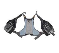 Leftwei Gilet da Pesca a Mosca Multitasche Comodo e Traspirante Regolabile per Pescatori a Breve Termine in Tessuto Oxford Unisex Misura Libera (Black)