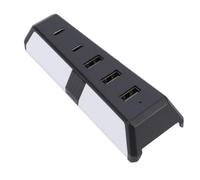 Leftwei Hub USB a 5 Porte per Caricatore di Espansione Ad Alta velocità per Console Sottile con 3 Porte USB 2.0 e 2 di Tipo C per la Configurazione di Gioco