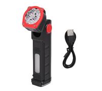 Leftwei Lampada Lavoro Impermeabilizzante con Gancio Portatile Display Digitale LED Potente Base Magnetica Torcia Lavoro per Riparazione Auto Campeggio Uomo Regali San per Lui (rosso)