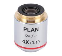 Leftwei Lente Microscopio, Interfaccia 20.2mm Eliminare Riflessioni Indesiderate Alta Risoluzione 4X Lente Obiettivi Microscopio Biologico con tecnologia Ottico Infinito per Istruzione