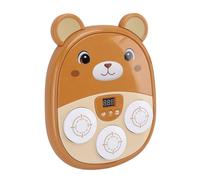 Leftwei Macchina da Boxe Musicale, Simpatico Giocattolo da Boxe da Parete per Bambini con Personaggi dei Cartoni Animati con Guantoni, per Bambini e Bambine dai 3 ai 12 Anni (Brown)