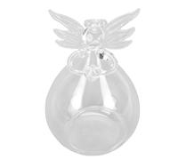 Leftwei Mangiatoia per Uccelli Sospesa in Vetro Dalla Forma Unica Decorativa per Uccelli Selvatici All'aperto per il Design Trasparente del Giardino Sul Retro