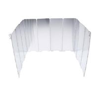 Leftwei Paravento Pieghevole per Fornello da Campeggio per Picnic, 83cm, | Blocca il , Picchetti da Terra Integrati, Lega di Alluminio, Parabrezza con Fornello Portatile per Sopravvivenza in