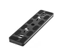 Leftwei Piastra QR a Sgancio Rapido Allungata da 150 Mm, Piastra per Teleobiettivo, con Cuscinetti in Gomma Antiscivolo con Vite da 1/4" e Foro Filettato da 3/8", Ideale per Testa del Treppiede e