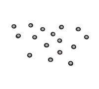 Leftwei Punti di Tracciamento 3D per Analisi del Movimento, 100 Pezzi | Marcatori di riferimento rivestiti in alluminio riflettente, bersagli adesivi magnetici, diametro interno 3 mm, diametro
