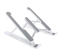 Leftwei Rack di Raffreddamento Pieghevole con Supporto per Notebook Multiposizione per Laptop da 11-17", Base di Supporto Ad Altezza Regolabile con Custodia (WHITE)