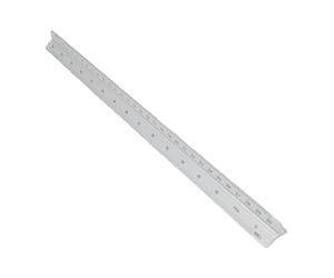 Leftwei Righello per Scala Architettonica, Scala per Architetto in Alluminio da 30 Cm, Righello da Disegno Triangolare, Strumenti di Misurazione dell'architettura per Ingegneria Edile, Artisti,
