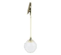 Leftwei Robusto Portanumero da Tavolo con Clip Resistente per Casa e Ufficio - Metallo e Acrilico, 4,72x1,18 Pollici, Perfetto per Eventi