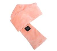 Leftwei Sciarpa Calda Avvolgente per il Collo Riscaldata con 3 Livelli di Riscaldamento per un Comfort Invernale Accogliente All'aperto Materiale in Velluto 10x85 Cm (Rosa arancio)