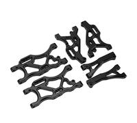 Leftwei Set di Bracci di Sospensione RC in Lega di Alluminio Ad Alta Resistenza Bracci Oscillanti Anteriori Posteriori per 1/7 LIMITLESS INFRACTION 6S TYPHON 6S (BLACK)