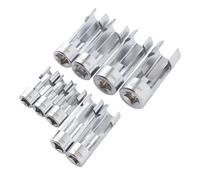 Leftwei Set di Chiavi a Bussola per di Carburante per Iniettore da 9 Pezzi, Set di Chiavi a Bussola per di Carburante da 10-22 Mm 1/4 Pollici 3/8 Pollici 1/2 Chiave per Iniettore in Acciaio CRV per