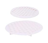 Leftwei Stampo per Ravioli Russi, Macchina per Ravioli Pelmeni, Taglierina per Riutilizzabile a 61 Fori con Plastica ABS, Ideale per, Pierogi e Pelmeni Fatti in Casa