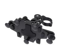 Leftwei Supporto per Telefono per Moto, Supporto per Telefono per Bici in Lega di Alluminio con Impugnatura a 5 Artigli e Cuscinetto in Silicone per Scooter da Ciclismo, Design di Rotazione per