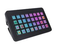 Leftwei Tastiera Macro, Controller di Controllo Streaming con 32 Tasti LCD Personalizzabili, Controller da Studio Programmabile Funzionamento One Touch per PC, Postazione di Lavoro (BLACK)