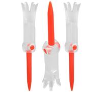 Leftwei Tee da Pieghevoli da Allenamento, Tee dal Design Girevole Anti-Volo, Confezione da 3 Accessori per Pratica con Impugnatura a 6 Artigli e Materiale in Gomma Morbida, Ideali per Il Driving