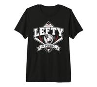 Lefty mancino Giocatore di Baseball Softball Lanciatore Orgoglioso Colpo Maglietta Premium