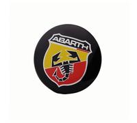 LEFUVR 4 Pezzi Adesivi Cerchione Auto per Abarth 595 Esseesse 2018, Adesivi Centrali Ruote Decalcomanie per Coprimozzi,50mm-A