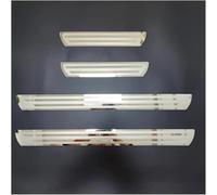 LEFUVR 4 Pezzi Auto Battitacco per BMW 4er Gran Coupé 2 (II) G26 I 2021-2024, Plates Anti Graffio Scuff Adesivi Decorativi Battitacco Adesivi in Acciaio Ino