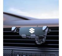 LEFUVR Soporte Auto Cellulare da Bocchetta Aria per Suzuki Ignis/Facelift Hybrid 2017-2024 2025, 360° Regolabile Porta Cellulare Auto Staffa,Bl-ack