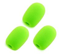 LEFXMOPHY Parabrezza verde per cuffie da gioco Razer BlackShark V2 / V2 Pro / V2 X/Kaira Pro Gaming Headset Mic copertura antivento in schiuma, confezione da 3