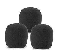 LEFXMOPHY SM58 - Parabrezza di ricambio in schiuma per microfono vocale Shure SM58 SM48, filtro pop per microfono vocale, con cancellazione del rumore, confezione da 3