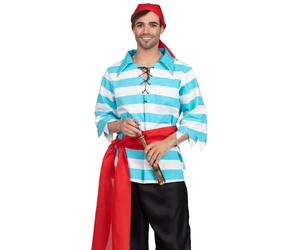 Leg Avenue 83.663 - Saccheggio pirata Costume Set, taglia XL, blu/bianco