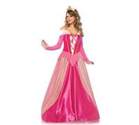 Leg Avenue-Pink Princess Aurora Fancy Dress Costume (Small/UK 6-8, 2-Piece) Travestimento, Tinta Unita, Colore Rosa, Size: S, 85612-00501-S-Pnk-Pnk-S
