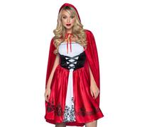 LEG AVENUE 85614 - Kostüm Set Klassische Rotkäppchen, Damen Fasching