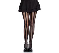 Leg Avenue 9172 Collant con Strisce Verticali Nero Tu Eur 34-38