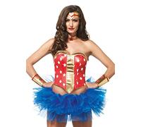 Leg Avenue A2759 - 4 pezzi Superstar Eroe Kit Accessori - Piccolo, EUR 36, rosso / oro
