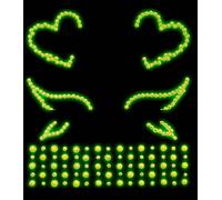 Leg Avenue Ayla Face Jewel Sticker EYE046 Clear