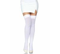 Leg Avenue Nylon Thigh Highs 6672 White