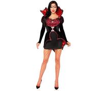 Leg Avenue Bloodsucking Bombshell Dress and Jacket Vampire Costume - Size L - Black & Red