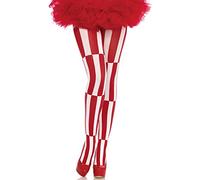 Leg Avenue calze a illusione ottica, rosso/bianco